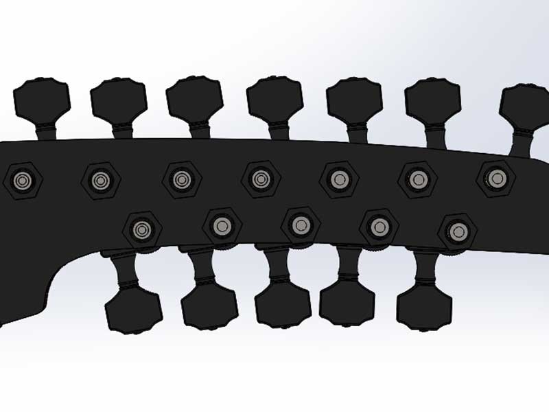 Parker Fly Headstock Full Assembly Render Top